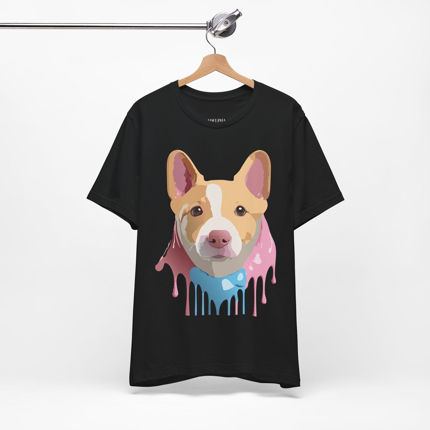 Adelpha Graphic Dog Shirt Unisex Vintage Inspired Tee Short Sleeve Comfort Wear Everyday
