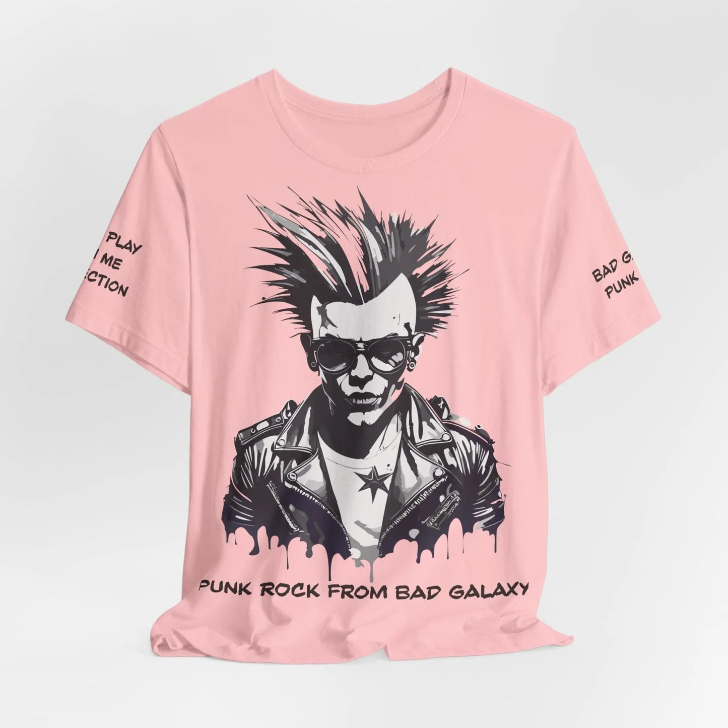 Punk Rock Tee Shirt 100 Percent Cotton Made To Order Eco Friendly Print Free Shipping Limited Time