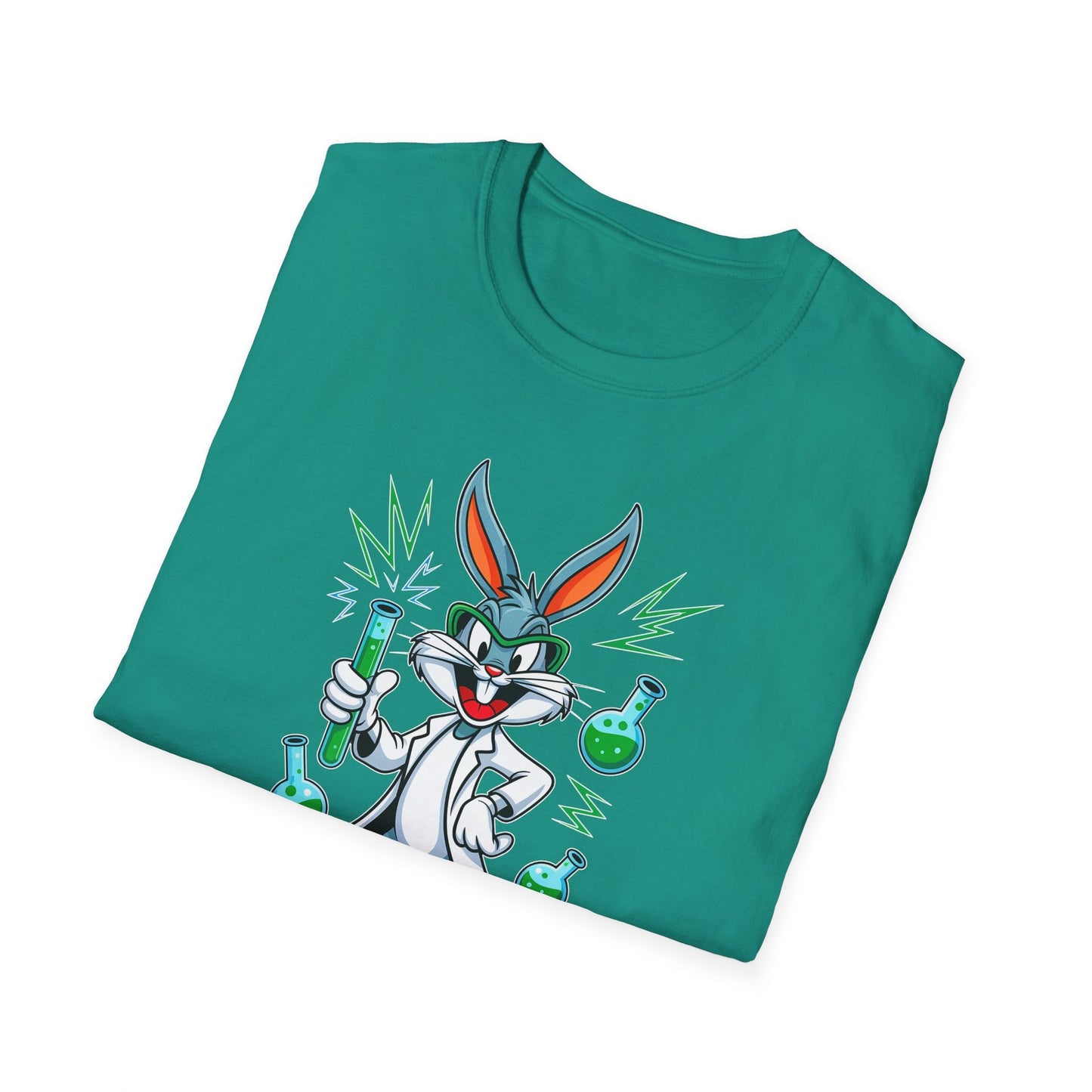 Cartoon Bunny Graphic Unisex Cotton Animal Animation Artwork Design Tee 23