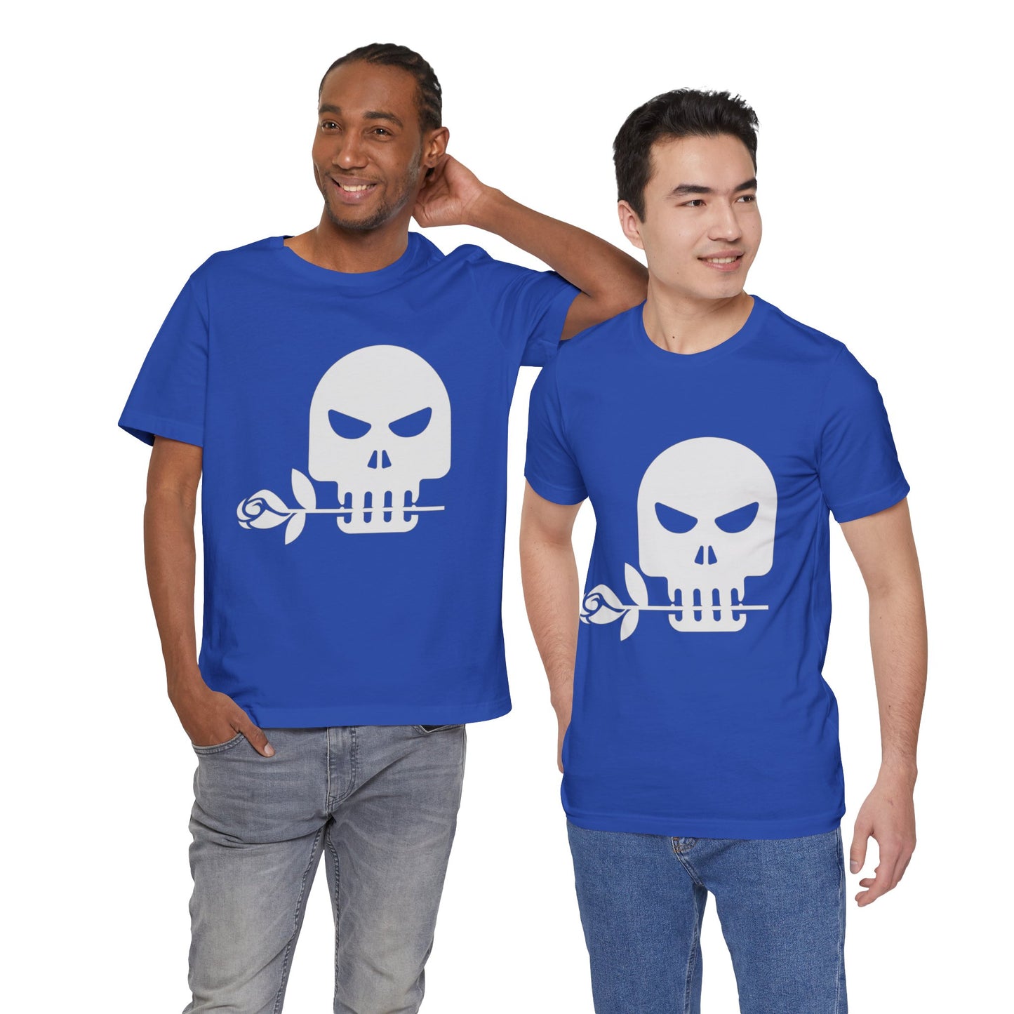 Unisex Cotton Tee Shirt with Skull