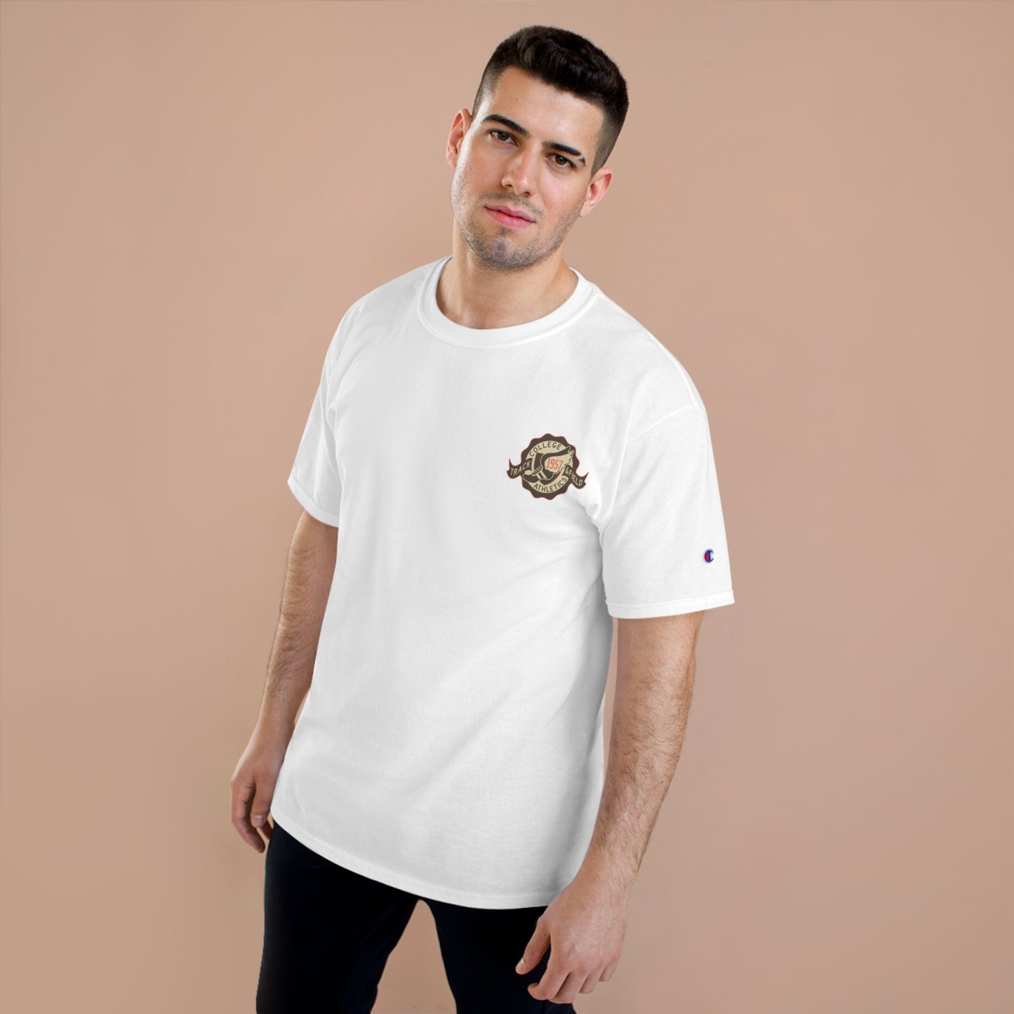 Champion Unisex-T-Shirt mit Sportlogo