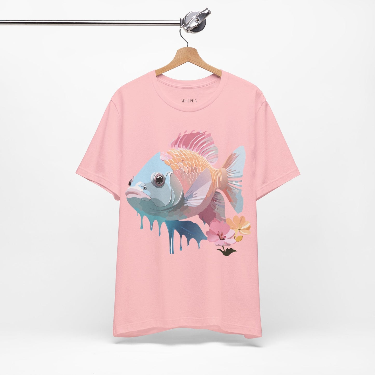 Fish Graphic Unisex 100 Cotton Vintage Artwork Tee 1