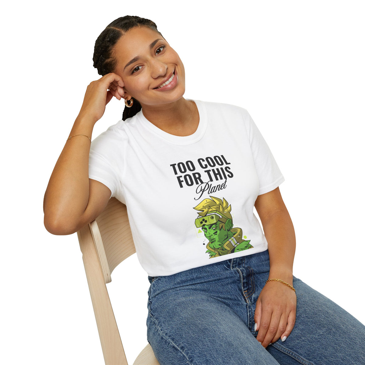 Funny UFO Aliens Graphic Tee Gildan Unisex 100 Cotton Tee Shirt - 20