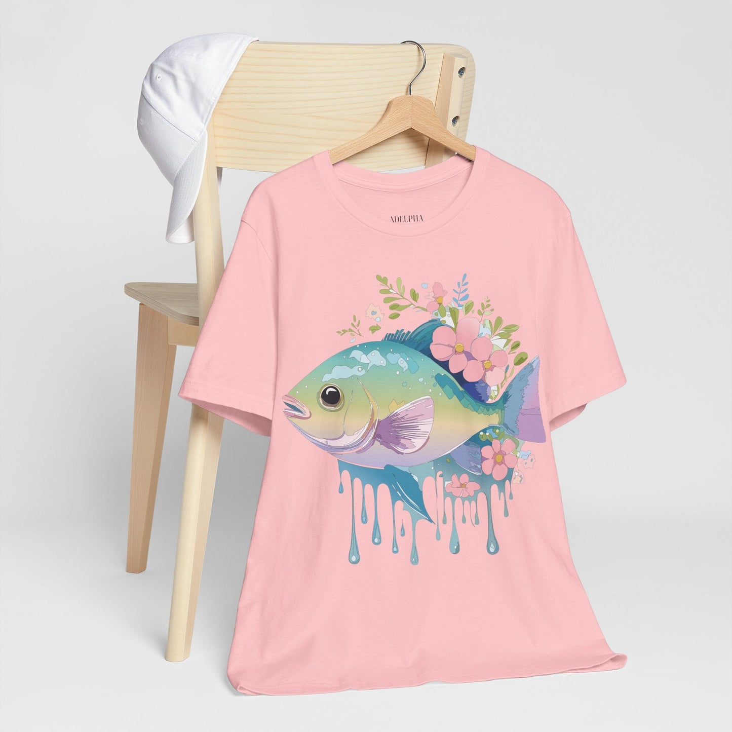 Fish Graphic Unisex 100 Cotton Vintage Artwork Tee 1