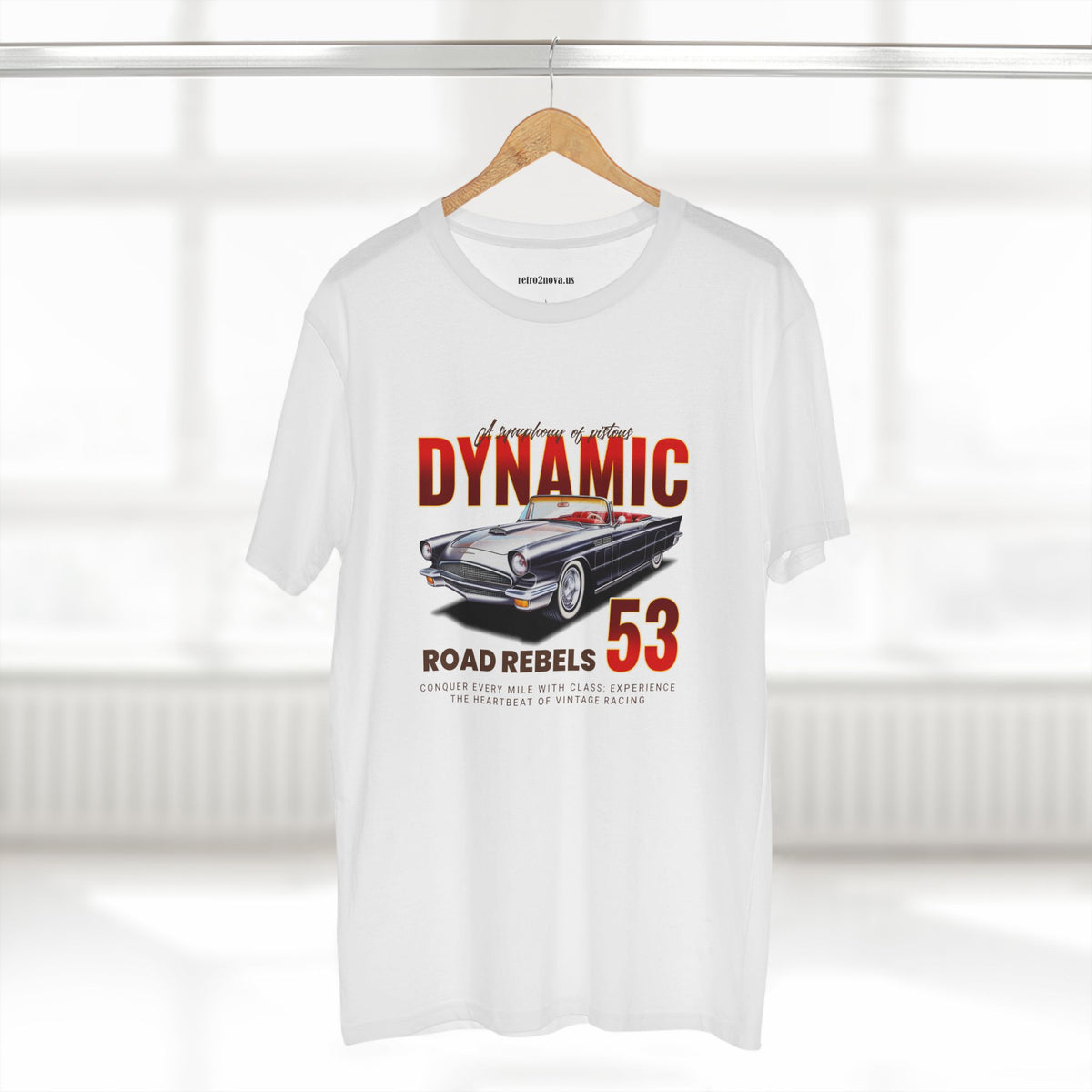 Retro Car Vintage Graphic Tee Staple Unisex 100 Cotton Tee Shirt - RC-15