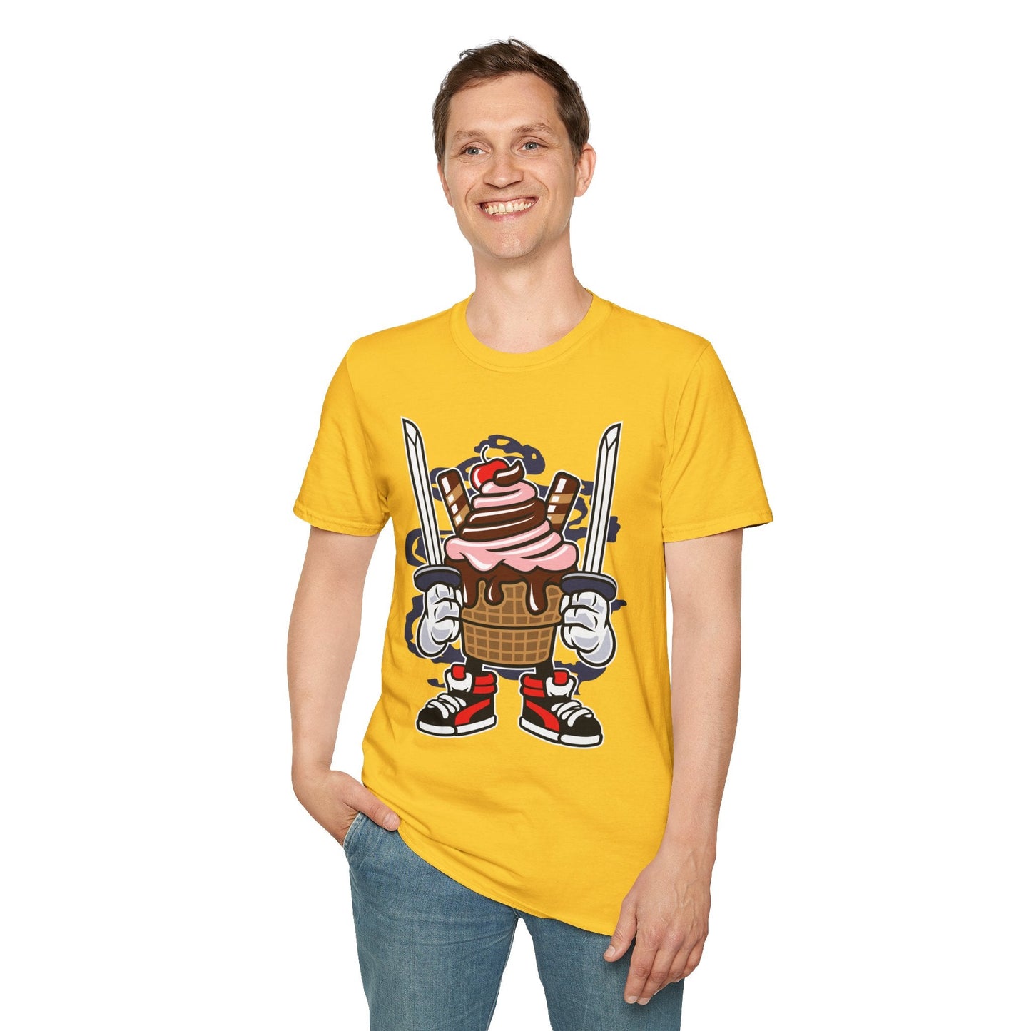 Cartoon T Shirt Unisex Animation Tee Funny Tee Gildan Softstyle 64000 Ring Spun Cotton 99