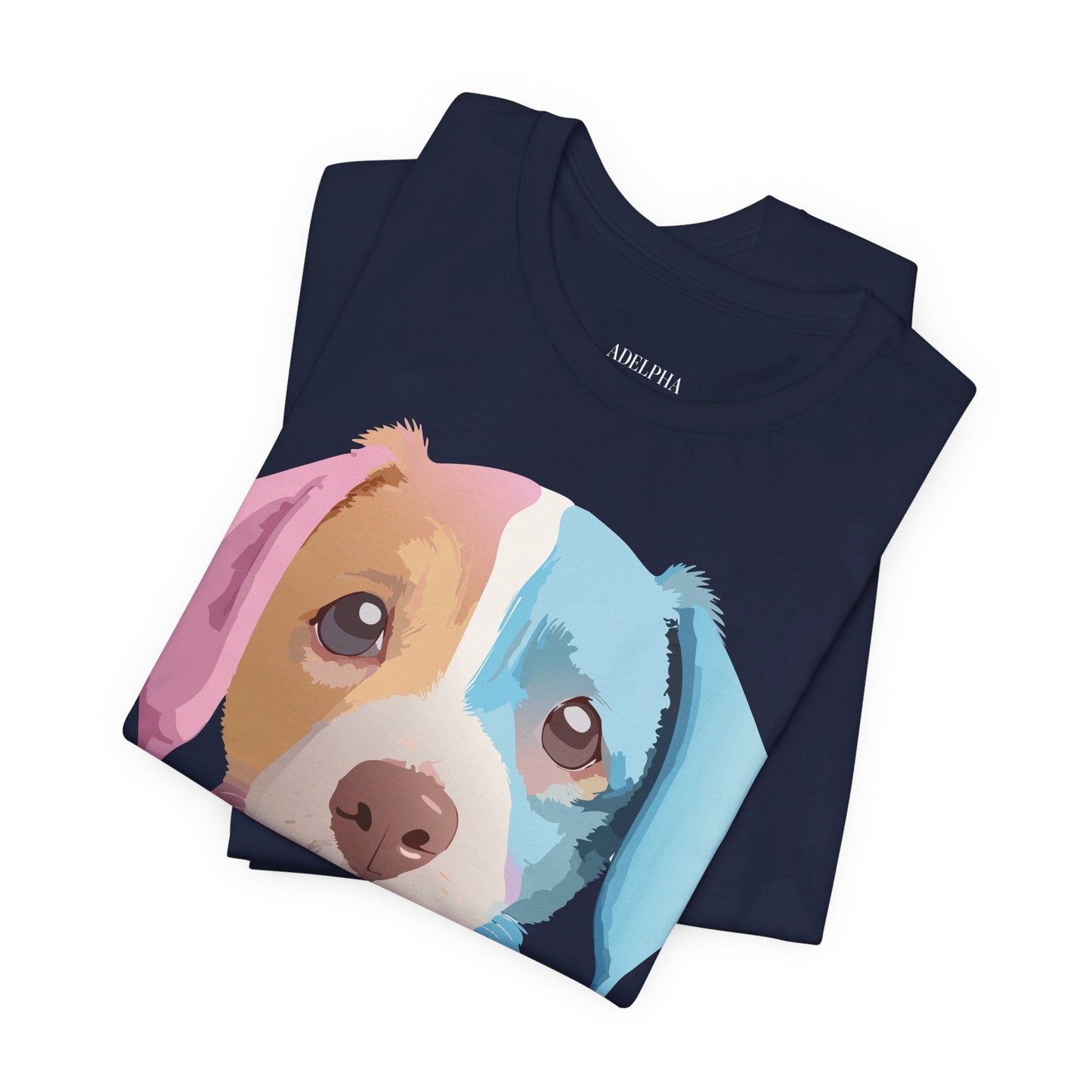 Vintage Inspired Dog Graphic Tee Unisex Jersey Short Sleeve Premium Adelpha Art Design
