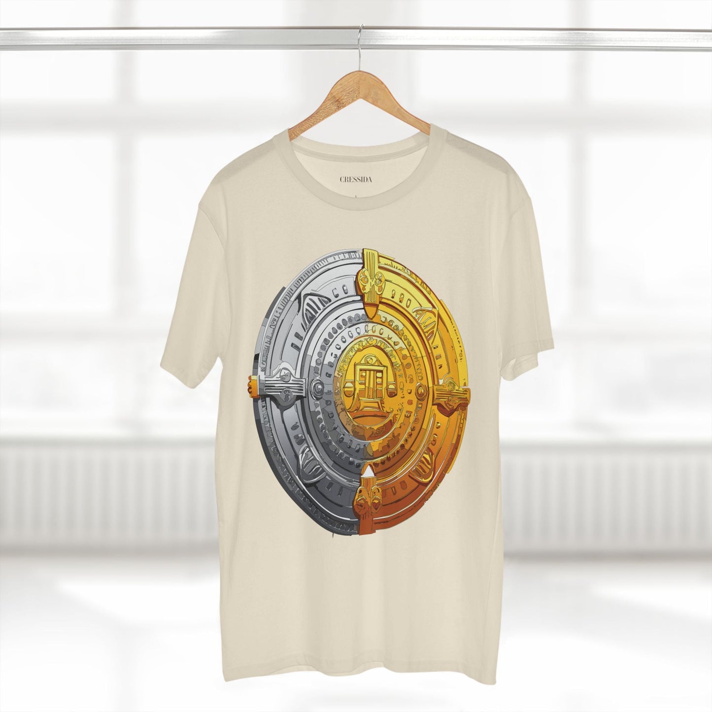 Antique Gold Coin Graphic Design T-Shirt Unisex 100 Cotton With Golden Print Artwork Tee 15