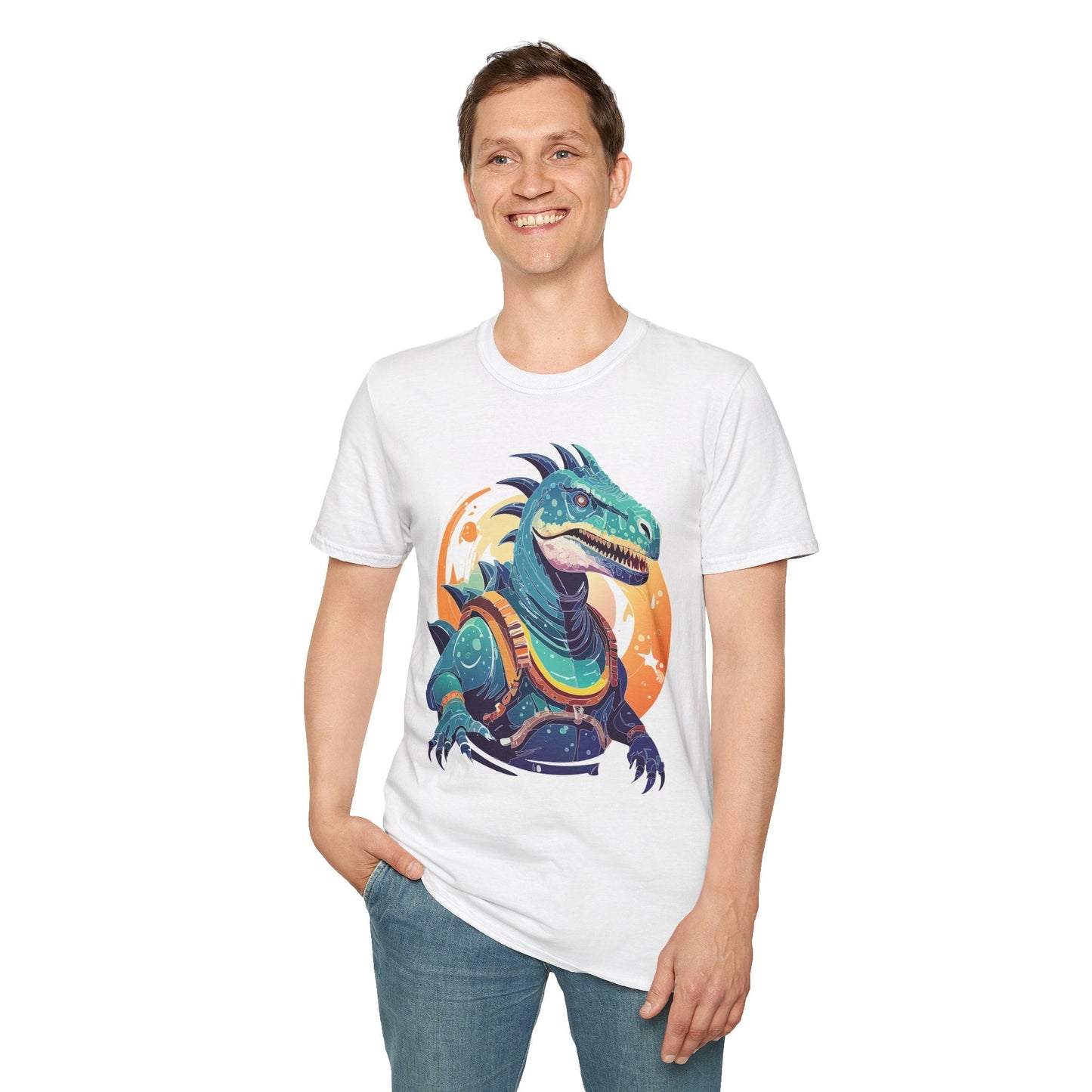 Alien T Shirt Cosmos Design Unisex Softstyle 64000 Graphic Artwork Tee With Aliens