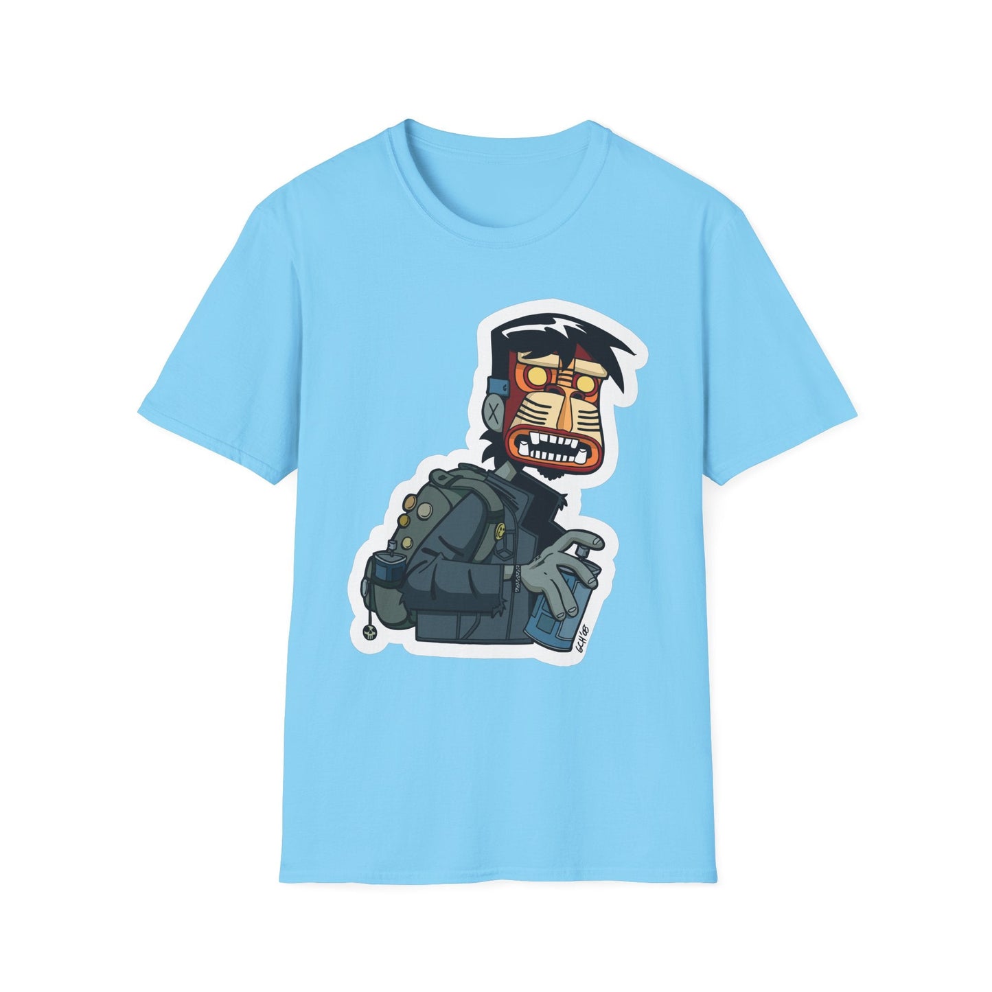 Cartoon T Shirt Animation T Shirt Funny Tee Shirt Unisex Short Sleeve Softstyle Cotton Tee 64000