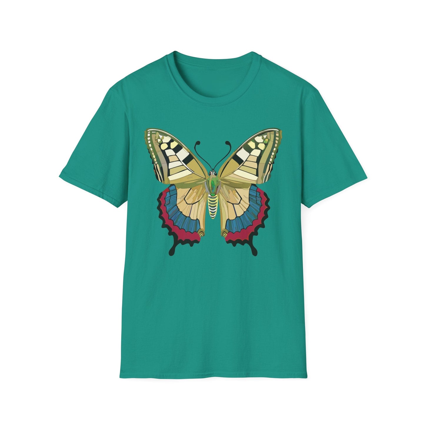 Butterfly T Shirt Unisex Monarch Design Soft Cotton Gildan 64000 Short Sleeve Tee