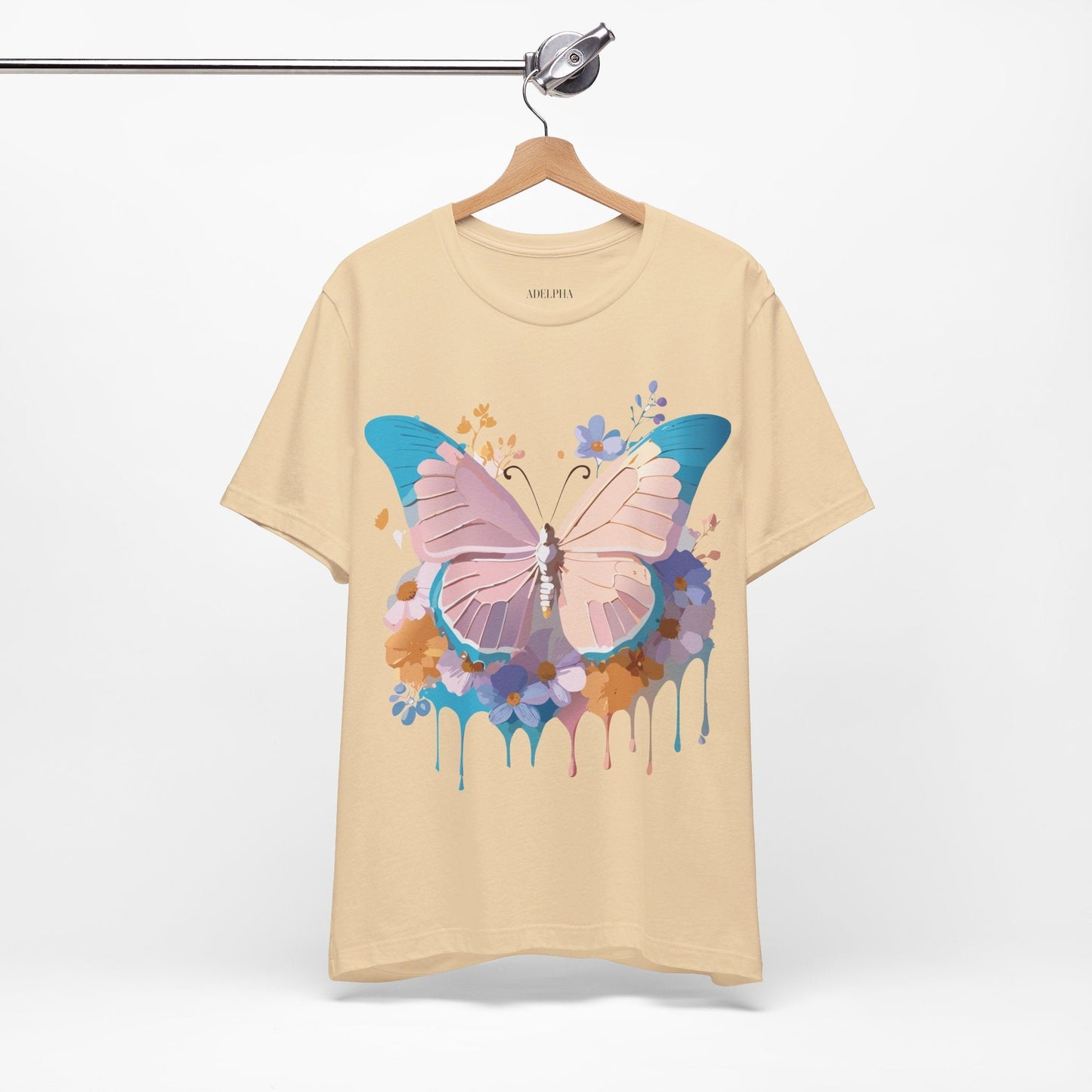 Butterfly Graphic Tee Vintage Inspired Adelpha Unisex Jersey Short Sleeve