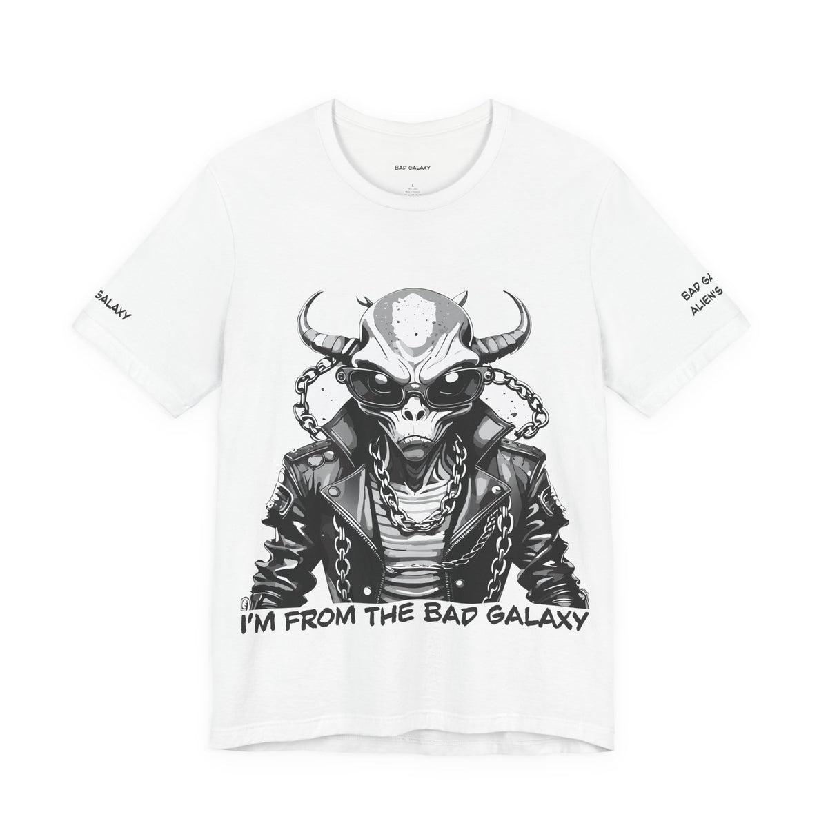 Alien Graphic Unisex Cotton Bella+Canvas Tee with Art Design b62