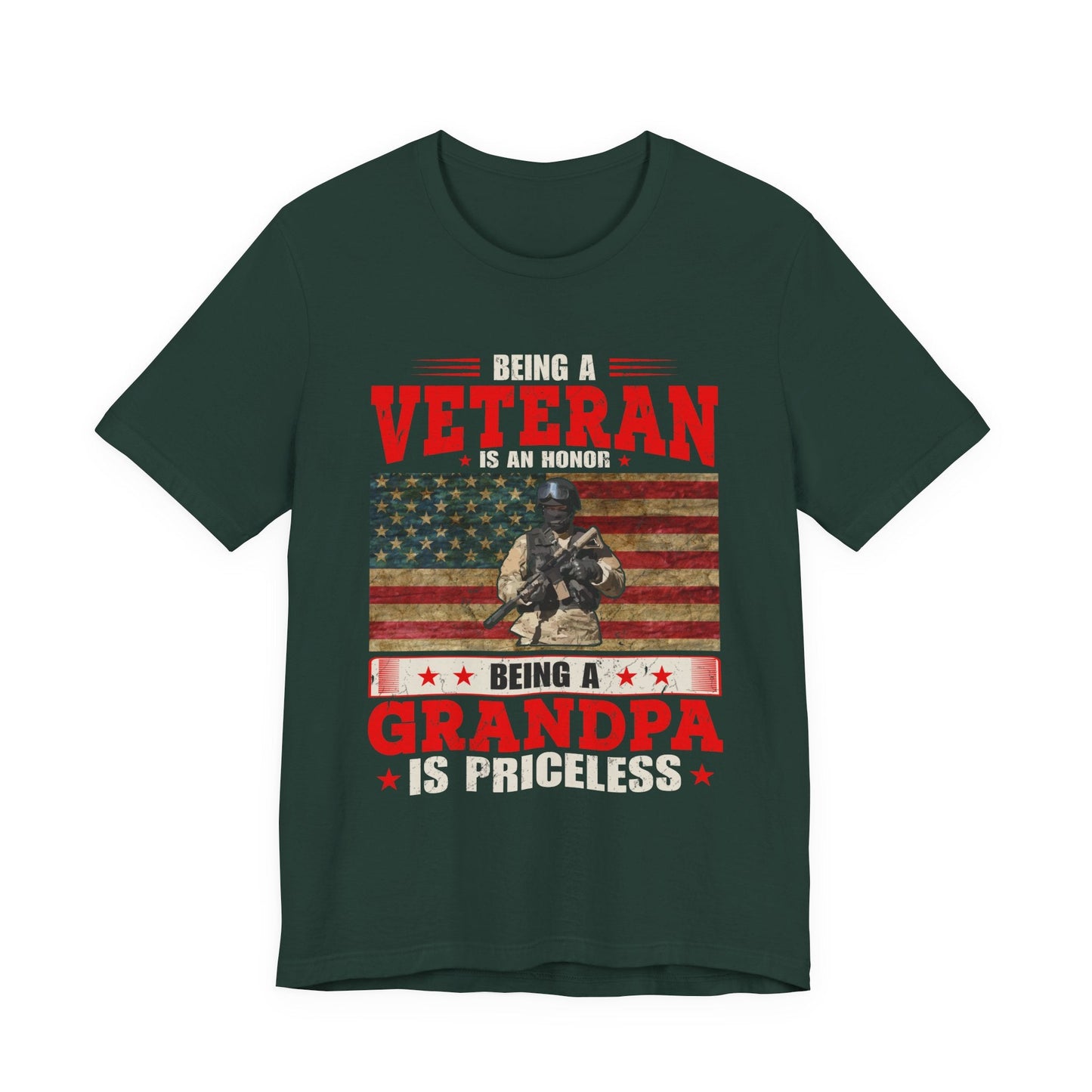 Army Veteran Patriotic Graphic Design Unisex Cotton T-Shirt v34