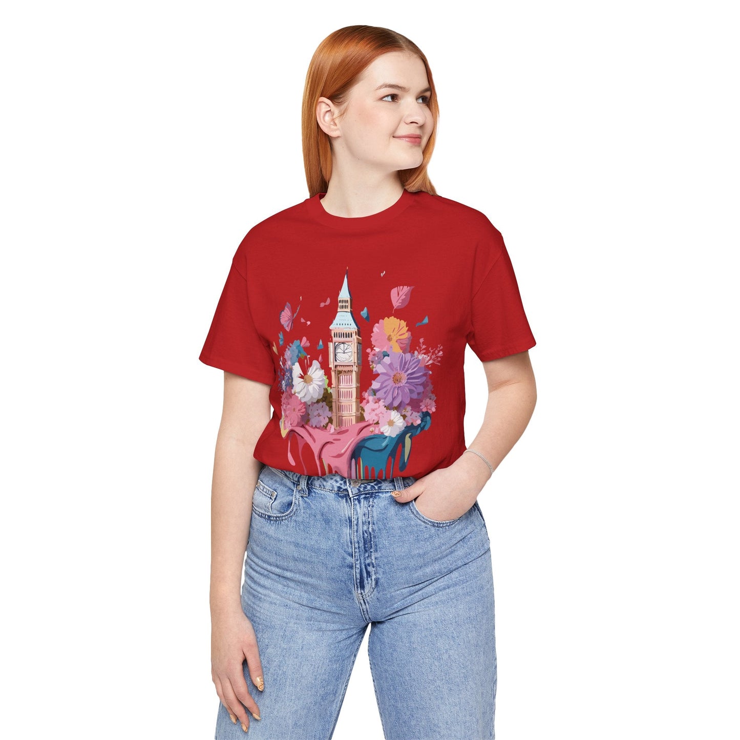 London Tourist Unisex Graphic Tee Vintage Inspired Art Jersey Short Sleeve