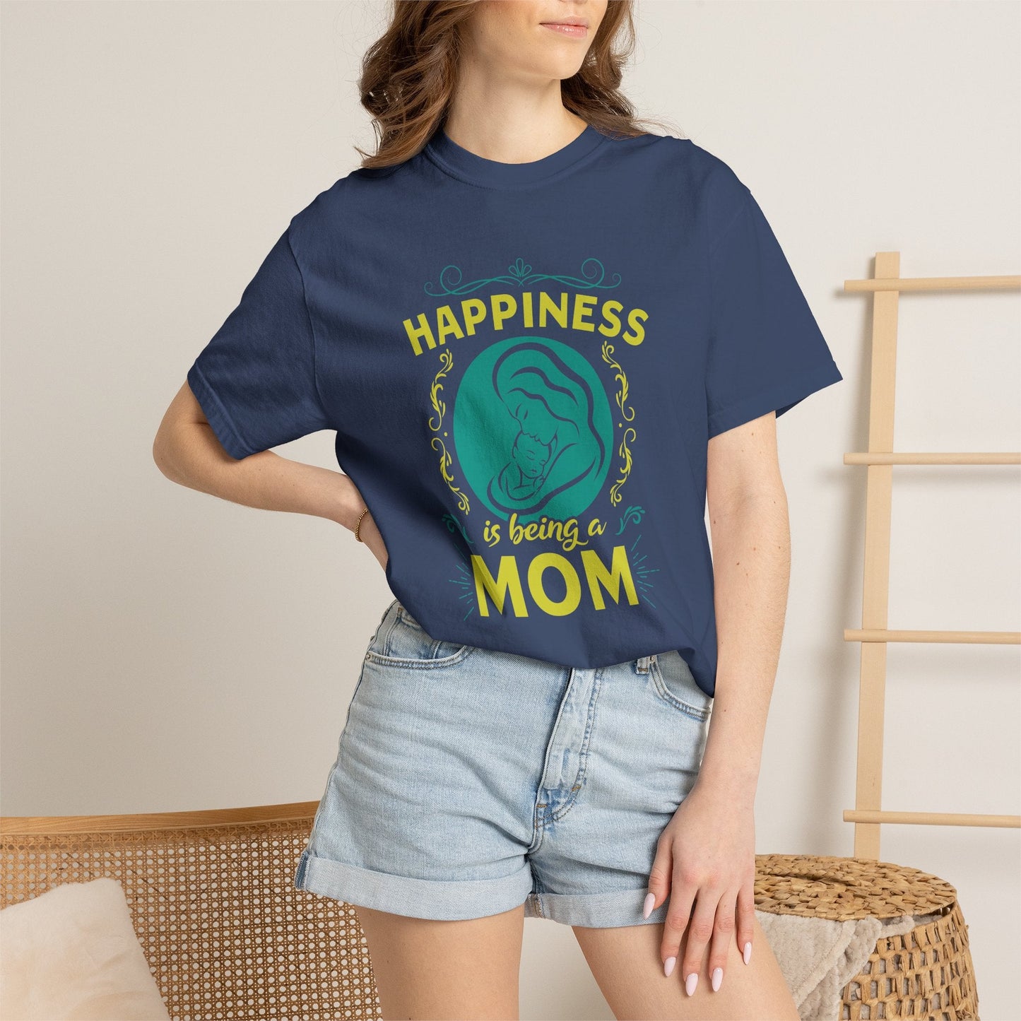 Mom T-shirt Mother's Day Mama Tee Unisex Comfort Colors Garment-Dyed Cotton h19