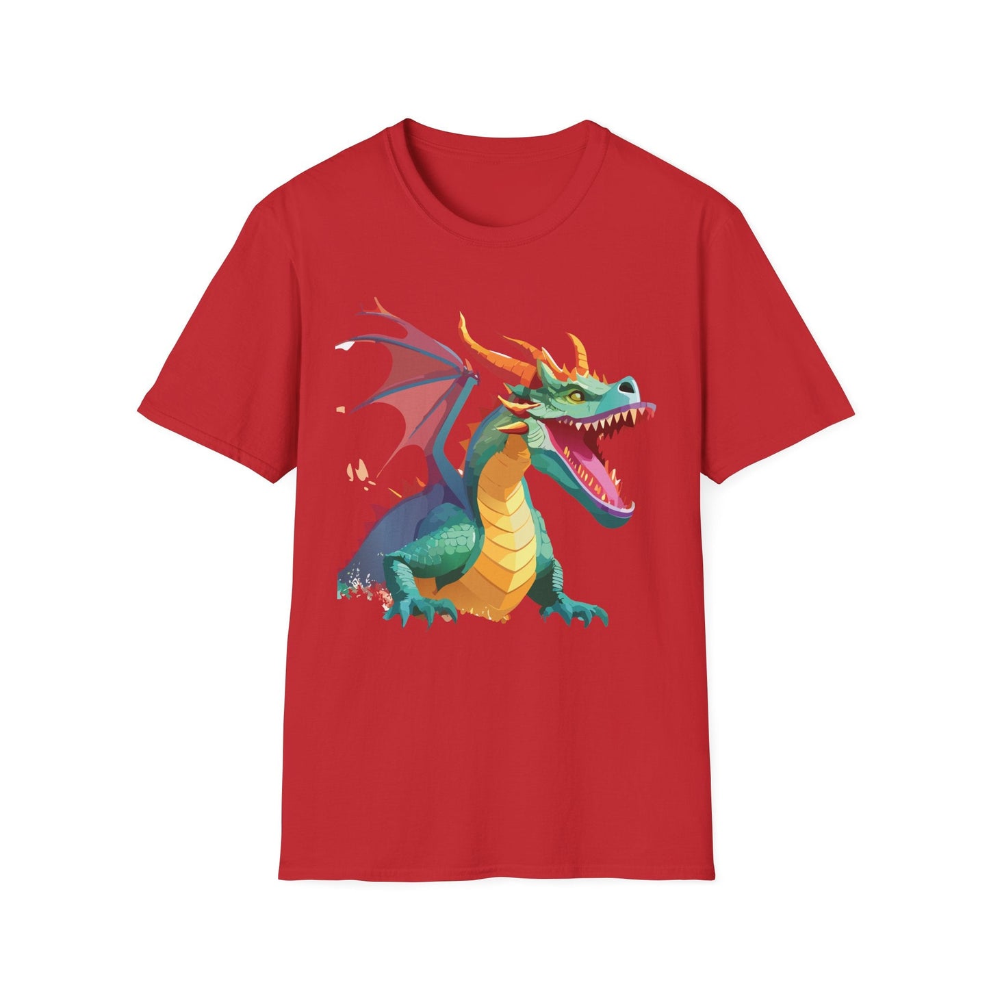 Dragon Graphic T Shirt Unisex Softstyle Cotton Tee Dragon Art Shirt For Men Women