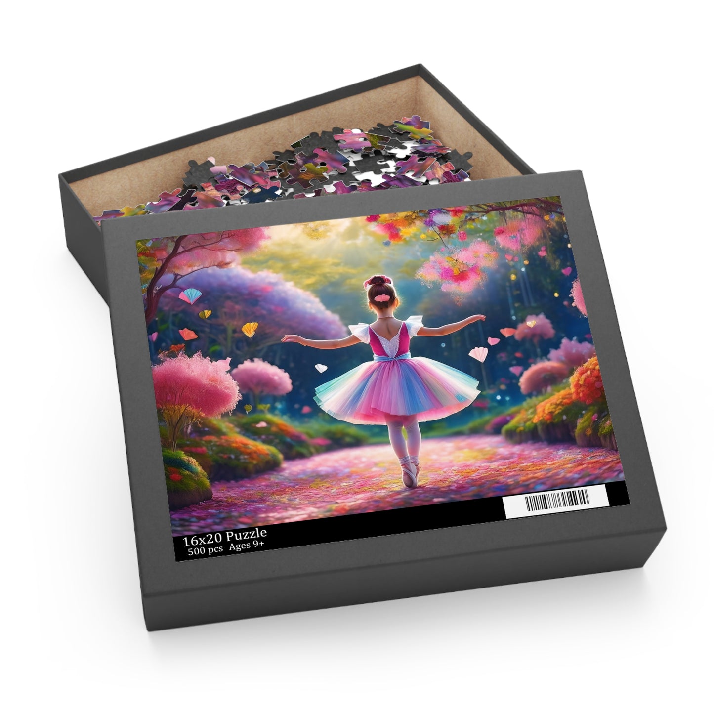 Ballerina Puzzle 500-Chipboard Pieces in Box | Kids Puzzles Size: 16" x 20",  Ages 9+ and Family pn19