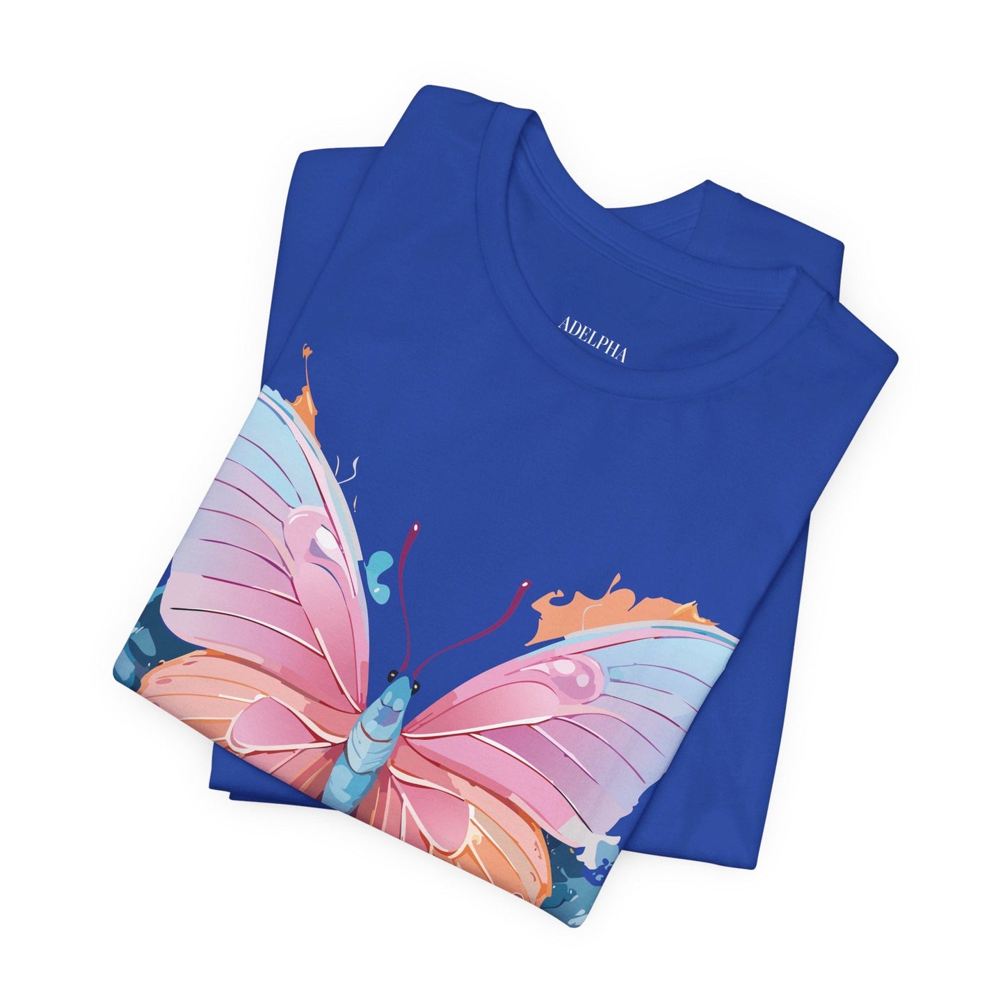 Butterfly Graphic Unisex 100 Cotton Lightweight Vintage Design Jersey Tee 88