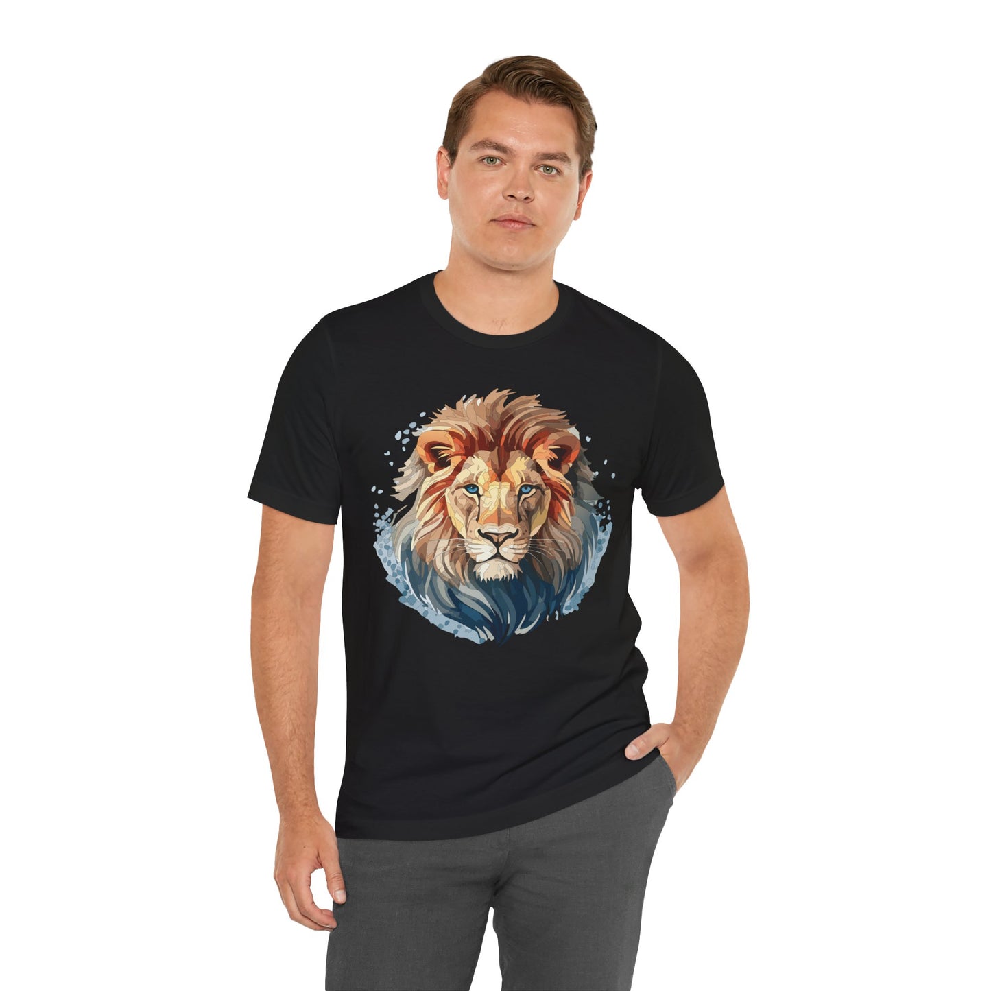Lion Shirt, Animal Shirt, T-Shirt with Lion, Art Design Tee, Animal Tees, Safari T-Shirt 12