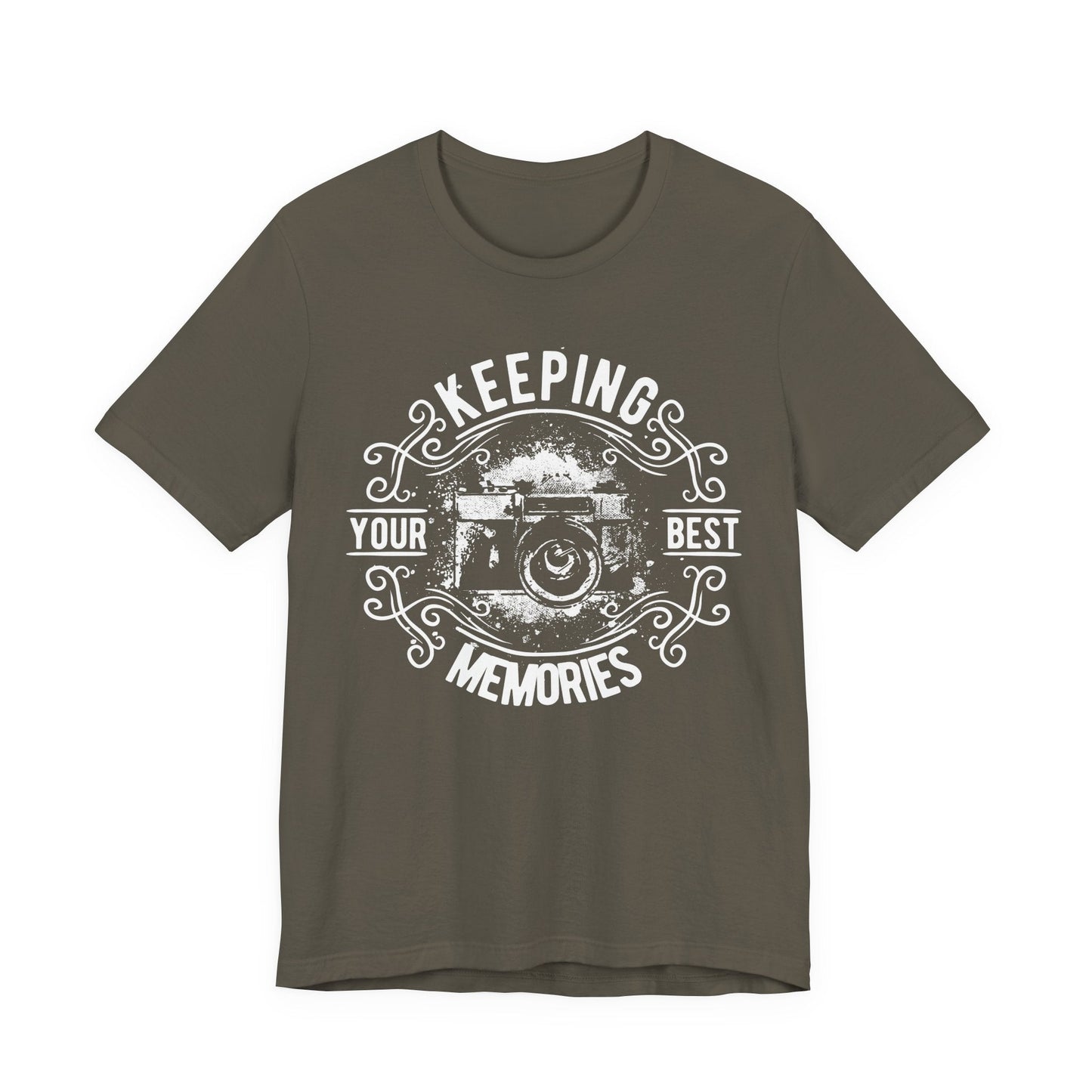 Keeping Your Best Memories T-Shirt Vintage Camera Graphic T-Shirt A-5