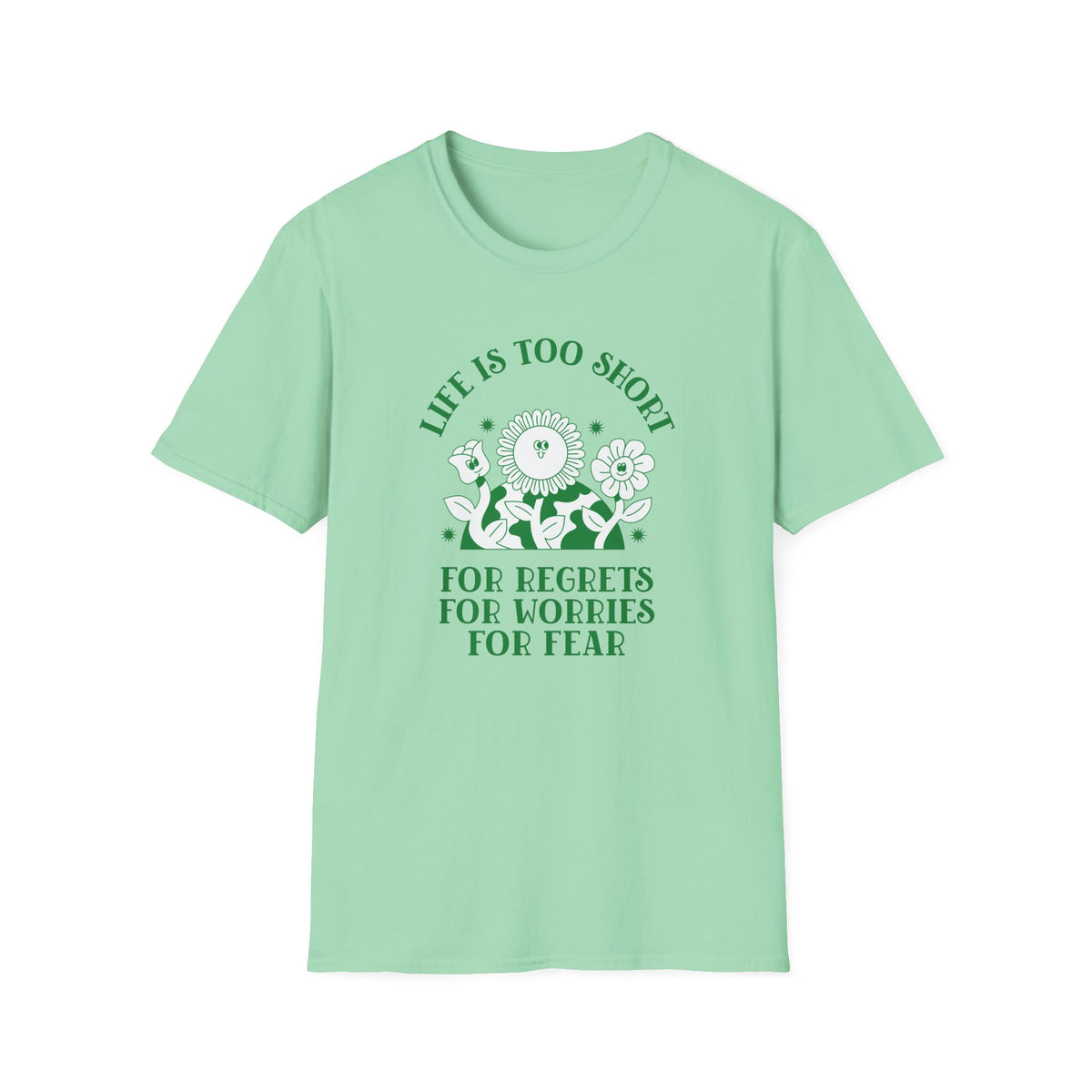 Positive Slogan Positive Words Tee with Good Quotes Graphic Tee Gildan Unisex 100 Cotton Tee Shirt p107