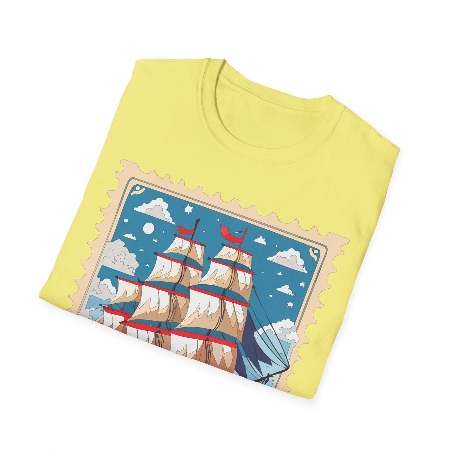 Unisex Softstyle Gildan 64000 Short Sleeve T Shirt Vessel Ship Frigate Tee For Everyday Comfort