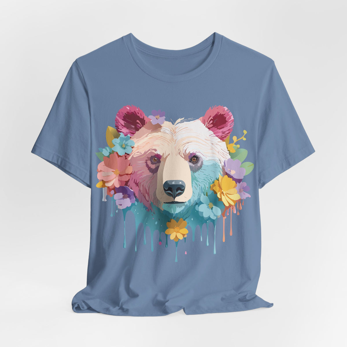 Bear Graphic Design Tee Bella+Canvas Unisex 100 Cotton Tee Shirt a116