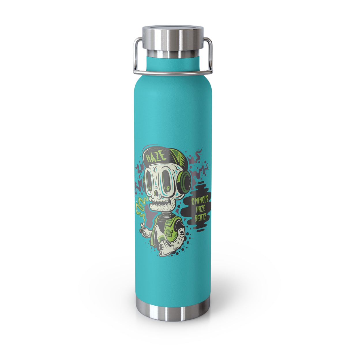22oz Copper Insulated Water Bottle with Cartoon Design - CV80