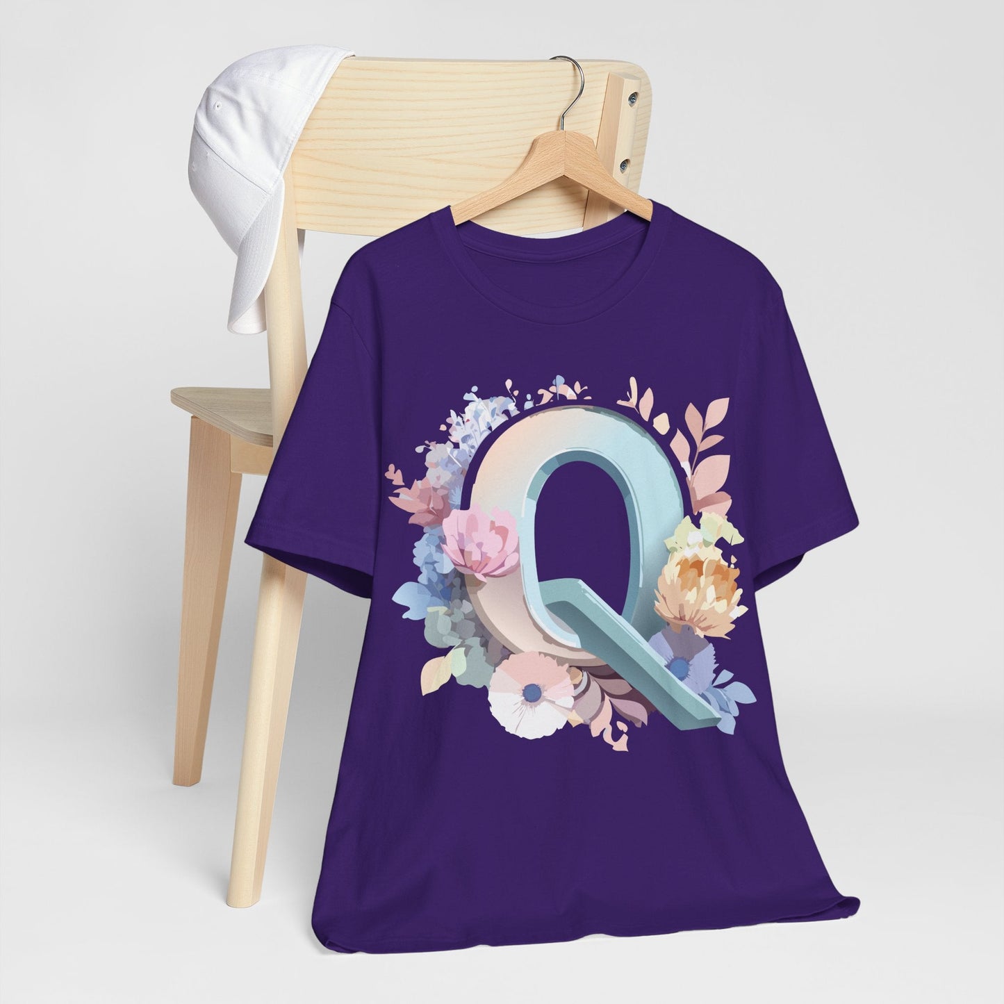 Letter Q Shirt Unisex Graphic Tee With Vintage Inspired Artwork By Adelpha Premium Quality