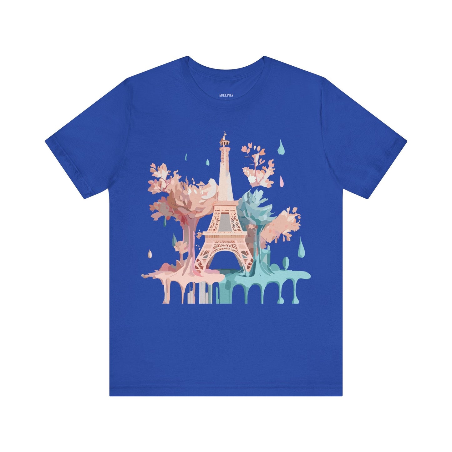 Unisex Paris Graphic Tee By Adelpha Vintage Inspired Tourist Shirt Short Sleeve Collection