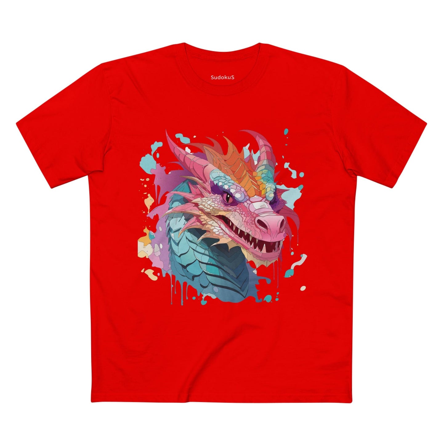 Dragon Graphic Unisex 100 Cotton Staple Tee 4