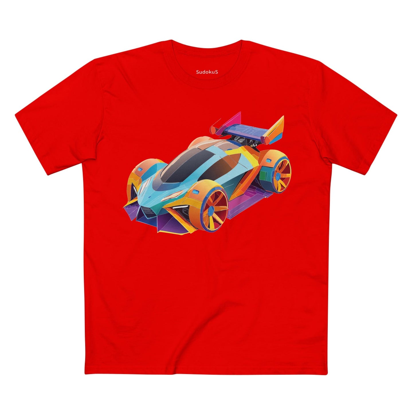 Car Graphic Unisex 100 Cotton Staple Tee 23
