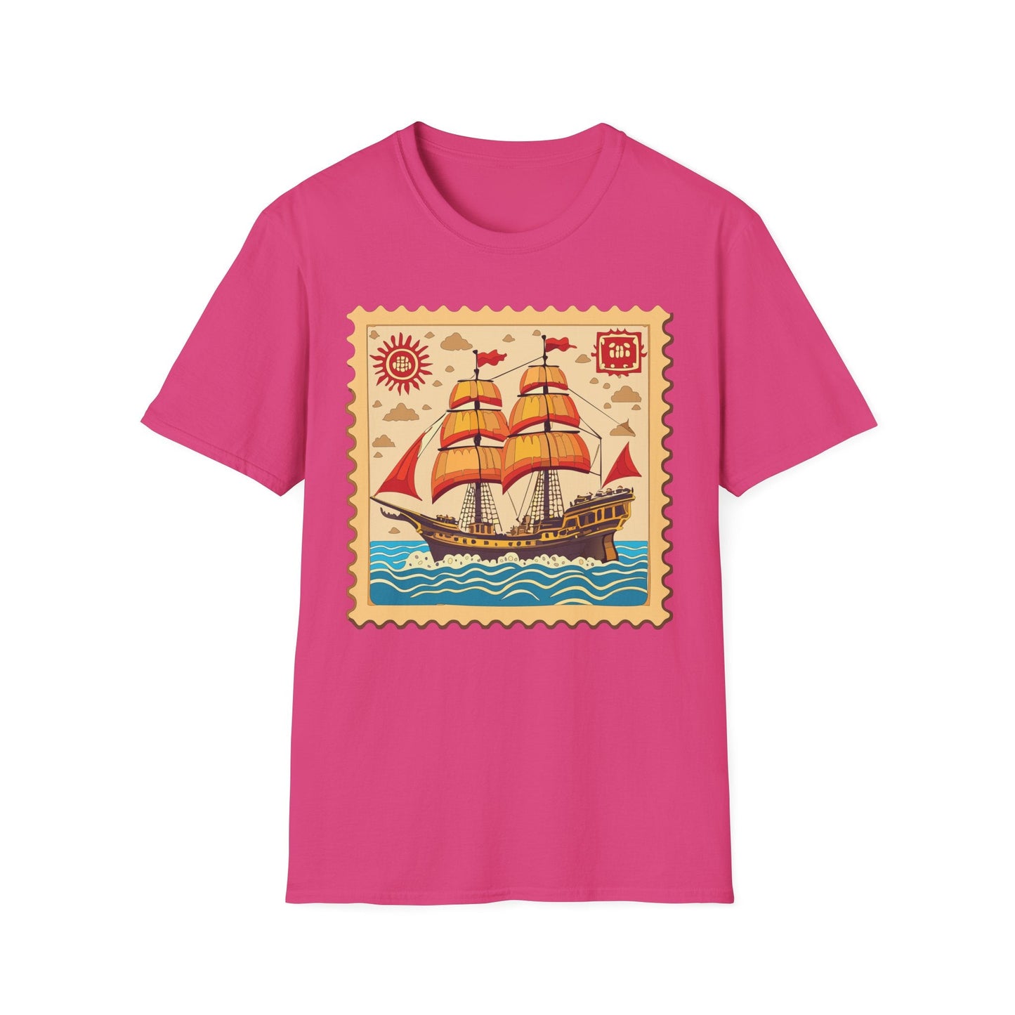 Ship T Shirts Frigate Vessel Tee Unisex Softstyle Gildan 64000 100 Percent Ring Spun Cotton