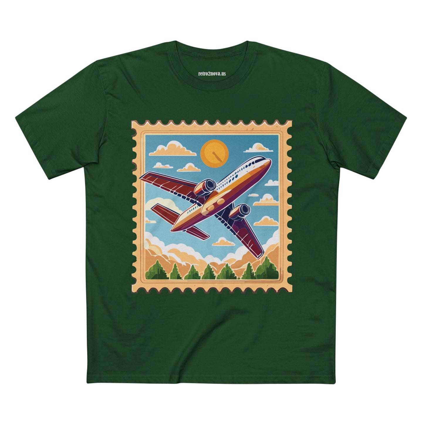Postage Stamp Shirt Unisex Premium Cotton Tee With Original Art Design PS15 Premium Collection Tee