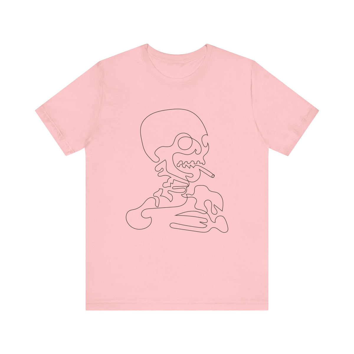 Camiseta unisex de algodón con calavera
