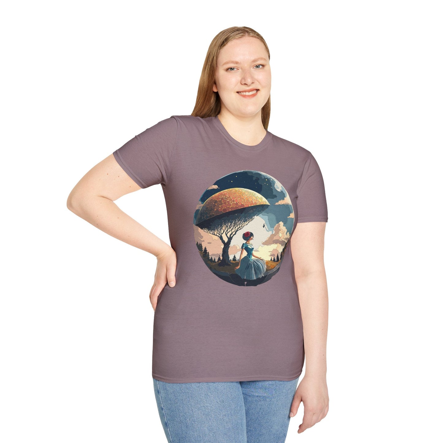Womens Ladies Graphic T Shirts Art Design Shirt Gildan Softstyle 64000 Unisex Tee