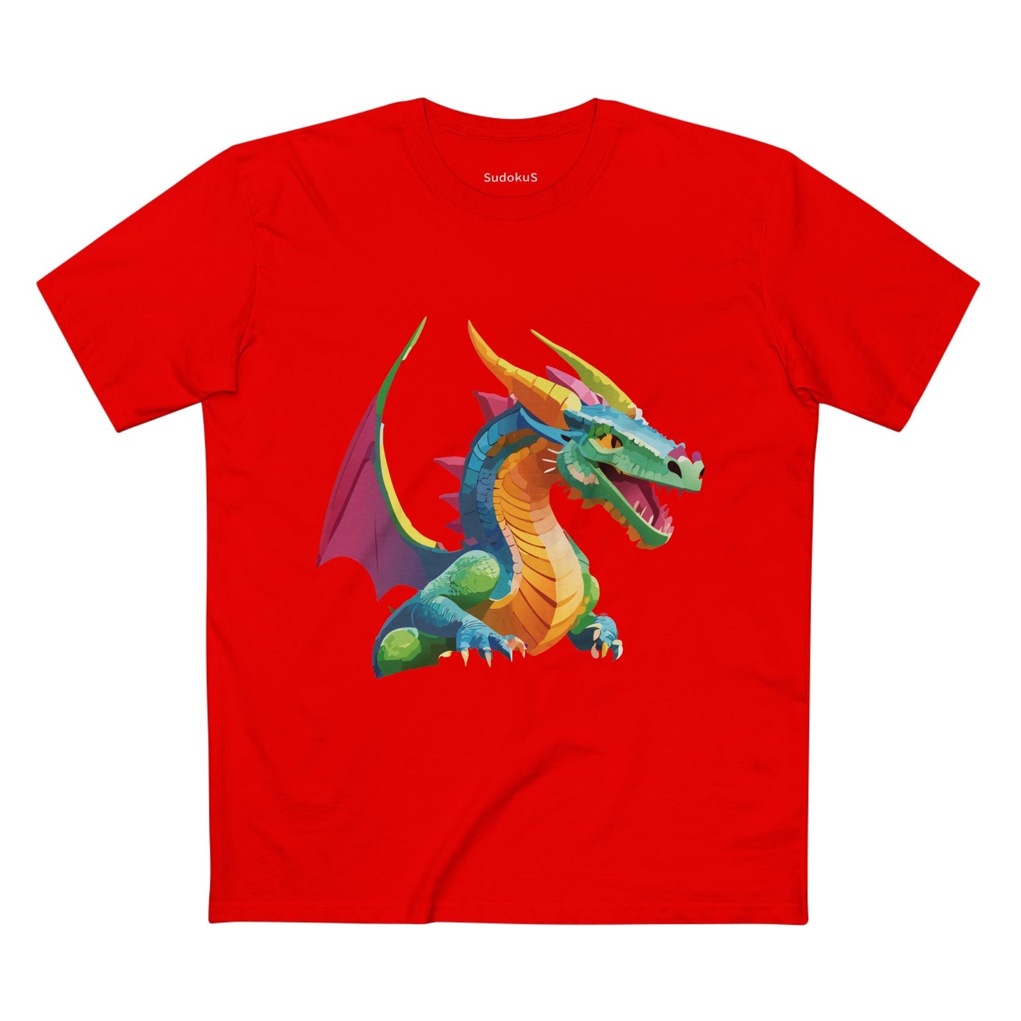 Dragon Graphic Unisex 100 Cotton Staple Tee 2