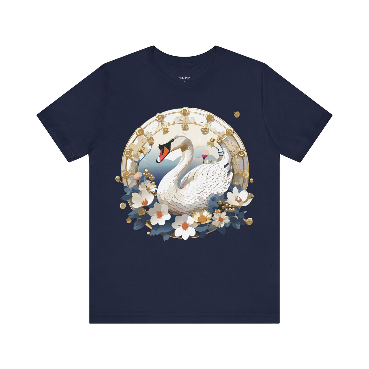 Medallion Graphic Unisex Cotton Bella+Canvas Tee with Art Design d87