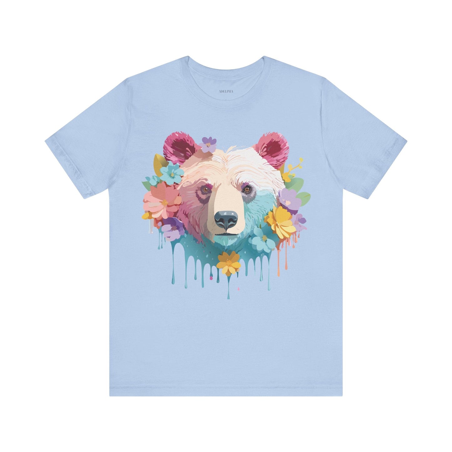 Bear Graphic Tee By Adelpha Unisex Short Sleeve Shirt Vintage Inspired Artwork