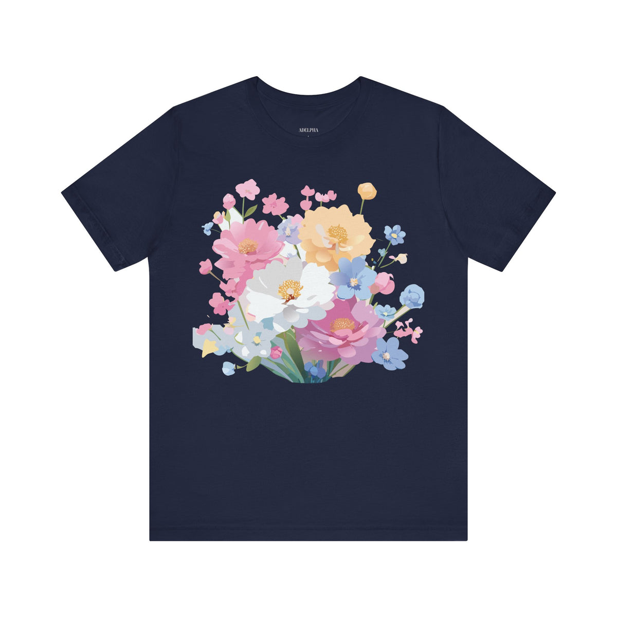Floral Graphic Tee Shirt - Bella+Canvas Unisex 100 Cotton 17