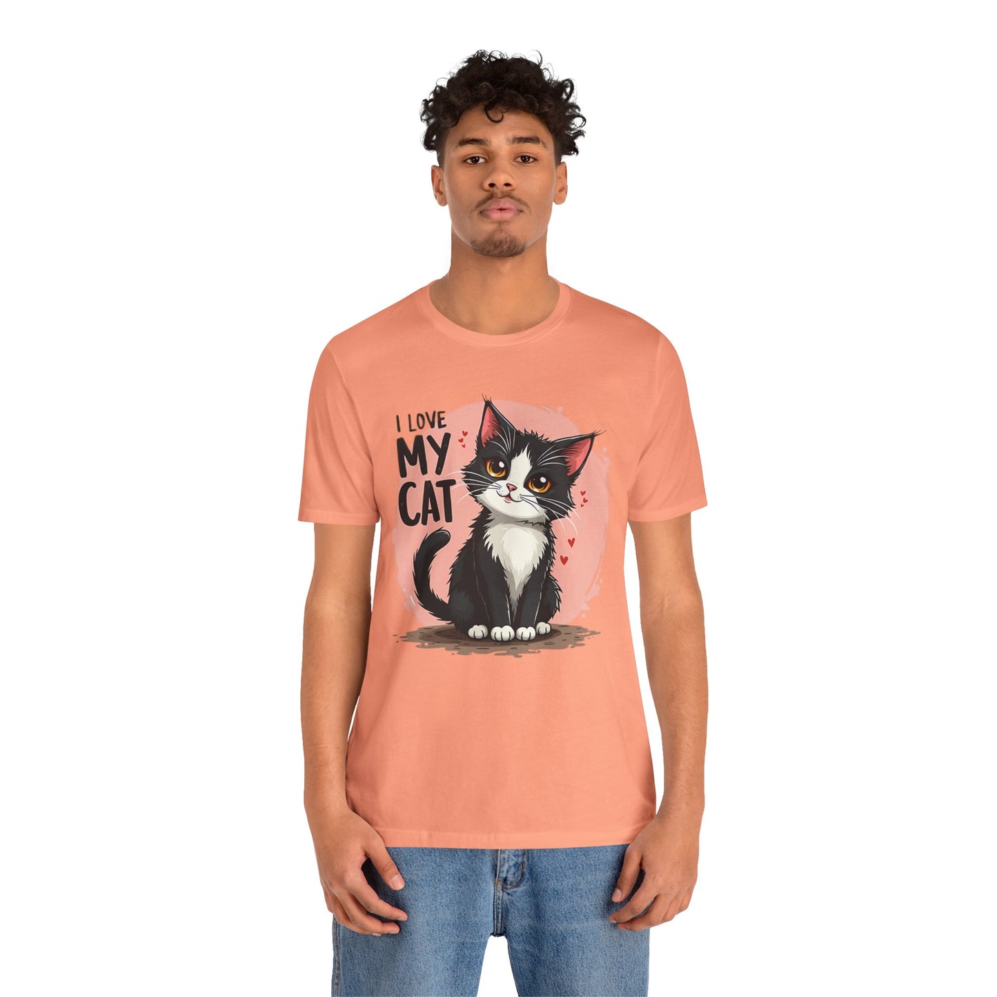 I Love My Cat Shirt, Cat Tee Shirt, Funny Kitty T-Shirt, Kitty Top, Animal Tees, Funny Animal T-Shirt, Graphic Tee