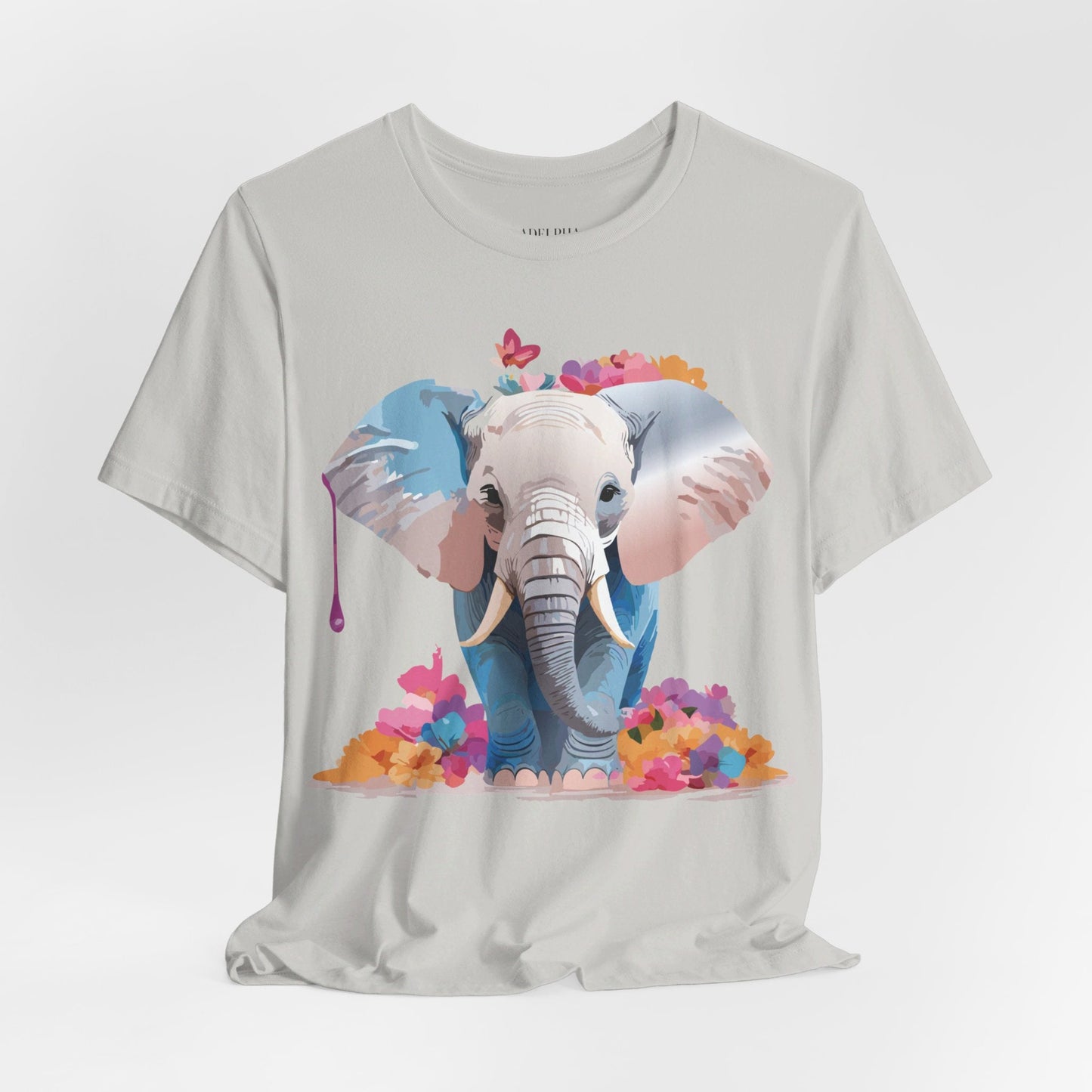 Elephant Graphic Tee From Adelpha Unisex Vintage Inspired Art Design Tee Shirt For Everyday Wear
