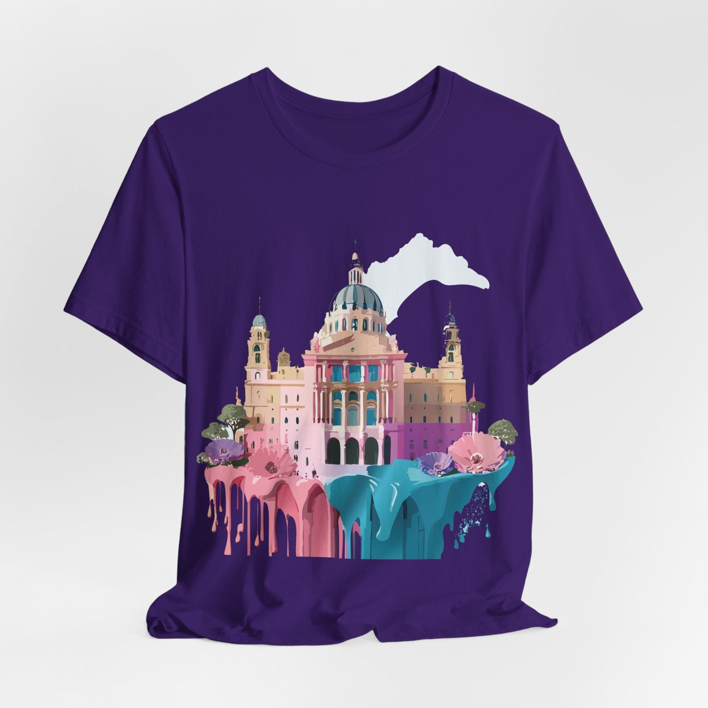 Adelpha Unisex Graphic Tee Madrid Tourist Shirt Vintage Inspired Art Design By Adelpha