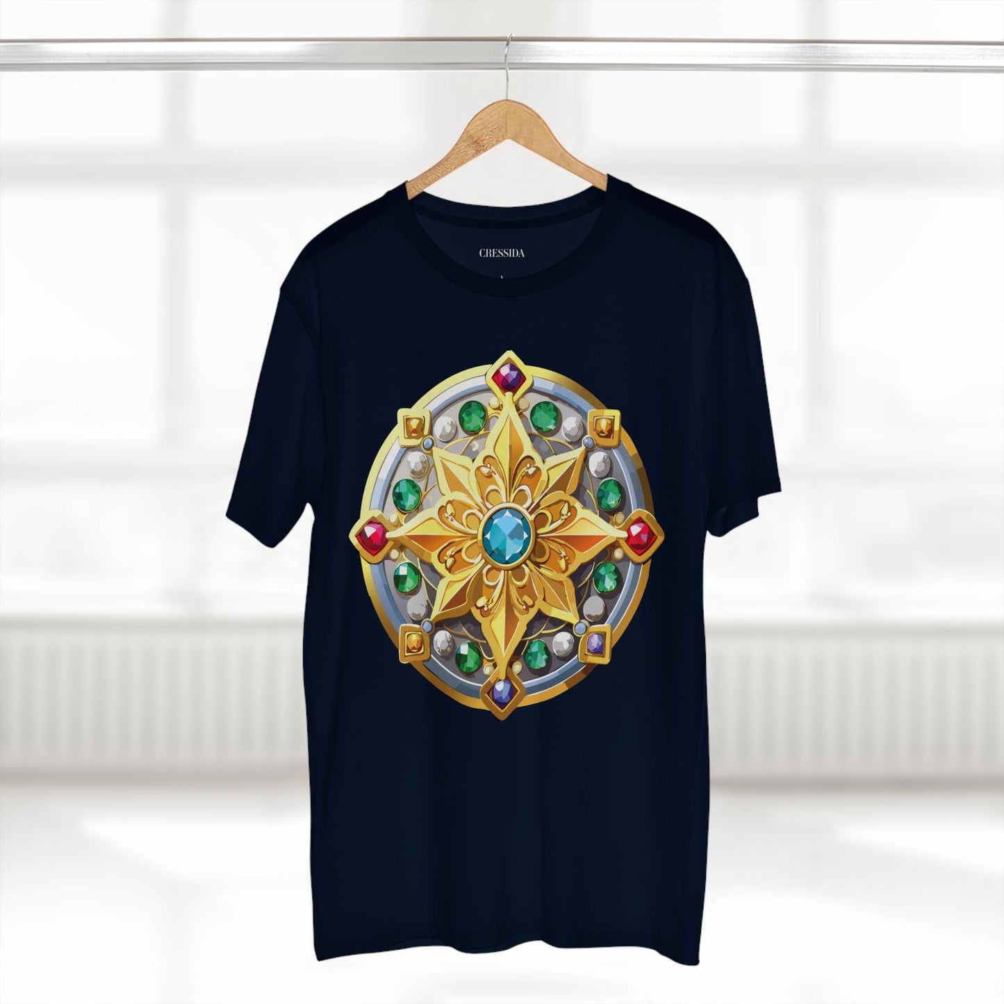 Medallion Graphic T-Shirt Unisex 100 Cotton With Gold Art Design Medal Tee 1