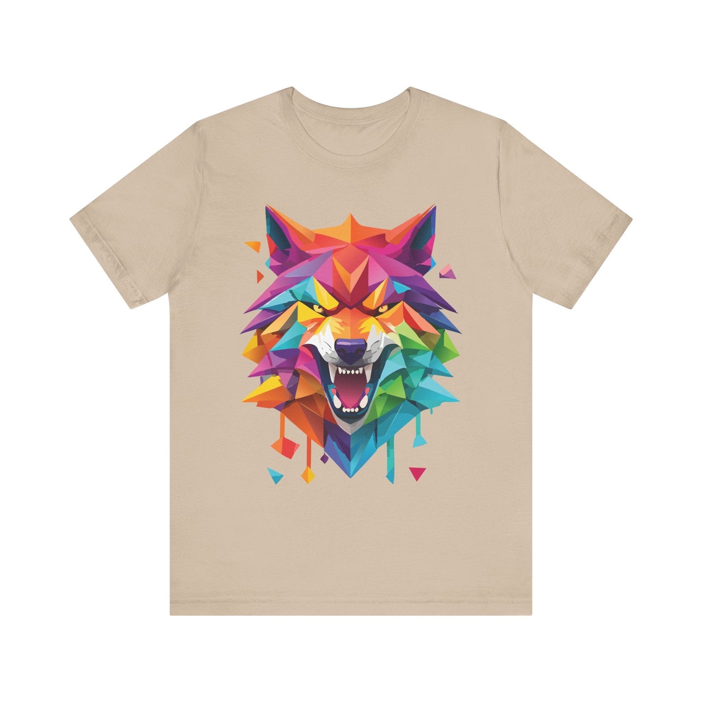 Unisex Animal Shirt With Art Design And Wild Animals Print Tee Short Sleeve Premium