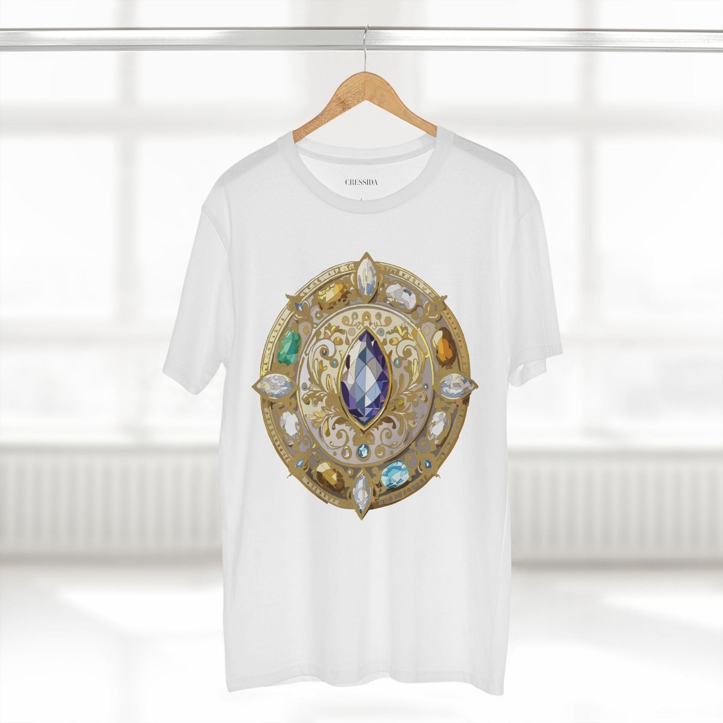 Medallion Graphic T-Shirt Unisex 100 Cotton With Gold Art Design Medal Tee 16