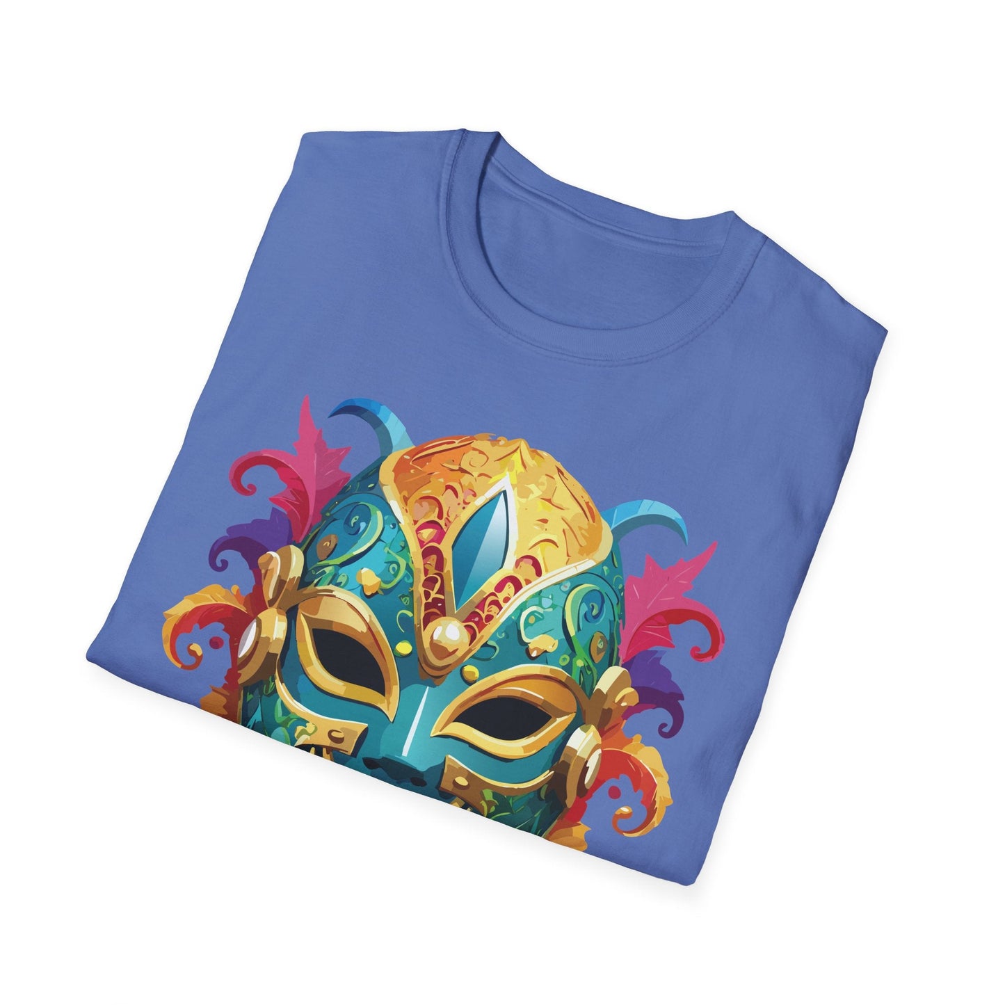 Mask Graphic Unisex Cotton Masquerade Design Artwork Tee 13