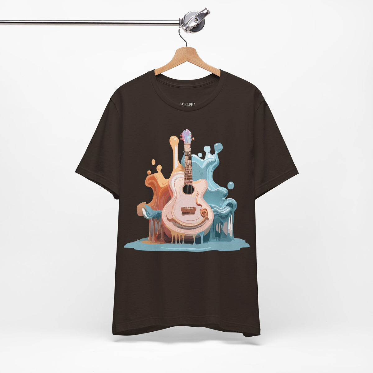 Music Graphic Unisex Cotton Bella+Canvas Tee with Art Design m129