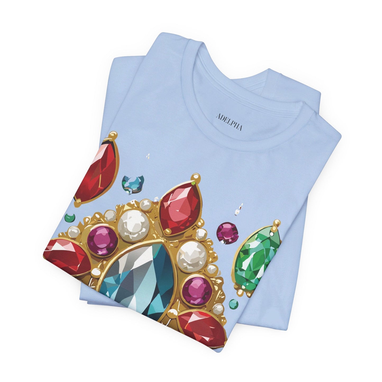 Jewelry Graphic Unisex 100 Cotton Vintage Treasure Art T-Shirt 44